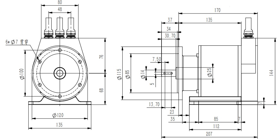 ZE115M 173-00001 Heavy-Duty Encoder Custom Development-Mr. Li